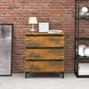 Image de vidaXL Buffet - Chêne fumé