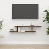 Image de vidaXL Étagère TV murale chêne fumé