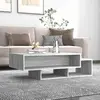 Image de vidaXL Table basse Sonoma gris - 105x55x32 cm