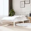 Image de VidaXL Cadre de lit bois massif sans matelas - Blanc 90x190 cm