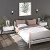 Image de VIDAXL Lot de 2 tables de chevet murales - Blanc brillant