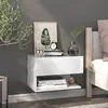 Image de vidaXL Table de Chevet Murale Blanche