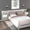 Image de vidaXL Tables de Chevet Murales - Blanc