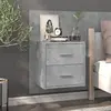 Image de vidaXL Table de Chevet Murale Gris Béton