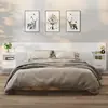 Image de vidaXL Tables de chevet murales 2 pcs Blanc