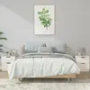 Image de vidaXL Tables de chevet - Blanc - Lot de 2