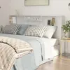 Image de vidaXL armoire de tête de lit Blanc 200x19x103,5 cm
