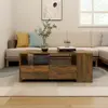 Image de vidaXL Table basse chêne fumé