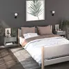 Image de vidaXL Tables de chevet murales 2 pcs - Sonoma Gris