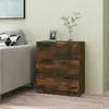 Image de vidaXL Buffet - Chêne fumé