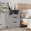 Image de vidaXL Table de chevet - Sonoma gris