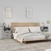 Image de vidaXL Lot 2 tables chevet sonoma gris
