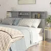 Image de vidaXL Armoire de tête de lit Sonoma gris - 200x103,5 cm
