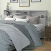 Image de vidaXL Armoire de tête de lit Sonoma gris