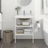 Image de VidaXL Cadre de lavabo vasque à encastrer - Blanc