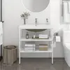 Image de vidaXL Cadre lavabo vasque encastrée blanc