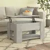 Image de VIDAXL Table basse relevable gris béton