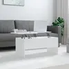 Image de vidaXL Table basse Blanc - Bois d'ingénierie