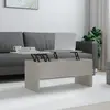 Image de vidaXL Table basse gris béton 102 cm