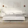 Image de vidaXL Tables de chevet 2 pcs Blanc