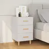 Image de VIDAXL Table de Chevet - Blanc