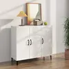 Image de vidaXL Buffet blanc 90x34x80 cm