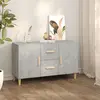 Image de vidaXL Buffet - Gris béton
