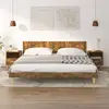 Image de vidaXL Tables de Chevet 2 pcs - Chêne Fumé