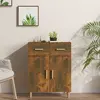 Image de vidaXL Buffet - Chêne fumé 69,5x34x89 cm