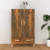 Image de vidaXL Buffet haut Chêne fumé - Bois d'ingénierie