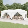 Image de vidaXL Tente pliable avec parois 3x6 m - Blanc