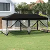 Image de vidaXL Tente pliable Noir 6 m