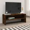 Image de vidaXL Meuble TV Chêne Fumé 100x40x40 cm