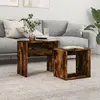 Image de vidaXL Tables basses gigognes - Chêne fumé