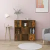 Image de vidaXL Bibliothèque chêne fumé