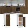 Image de VidaXL Armoire plancher à tiroir 30 cm - Chêne marron