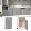 Image de vidaXL Armoire de plancher à tiroir Sonoma gris