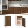 Image de VidaXL Armoire plancher à tiroir 40 cm - Chêne marron