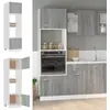 Image de vidaXL Armoire à micro-ondes Sonoma gris