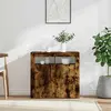 Image de vidaXL Buffet avec LED - Chêne fumé