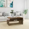Image de vidaXL Table basse - Chêne fumé