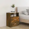 Image de vidaXL Table de chevet - Chêne fumé