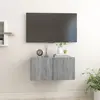 Image de vidaXL Armoire TV Suspendue Sonoma Gris