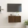 Image de vidaXL Armoire TV Suspendue Chêne Marron