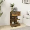 Image de vidaXL Tables de chevet Bois d'ingénierie Chêne fumé