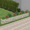 Image de vidaXL Lit surélevé à gabion - Fer galvanisé