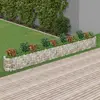 Image de vidaXL Lit Surélevé à Gabion Fer Galvanisé Argenté
