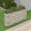 Image de vidaXL Lit surélevé à gabion Fer galvanisé - 260x50x100 cm