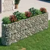 Image de VIDAXL Lit surélevé à gabion - 330x50x100 cm - Fer galvanisé