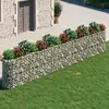 Image de vidaXL Lit surélevé à gabion 540x50x100 cm